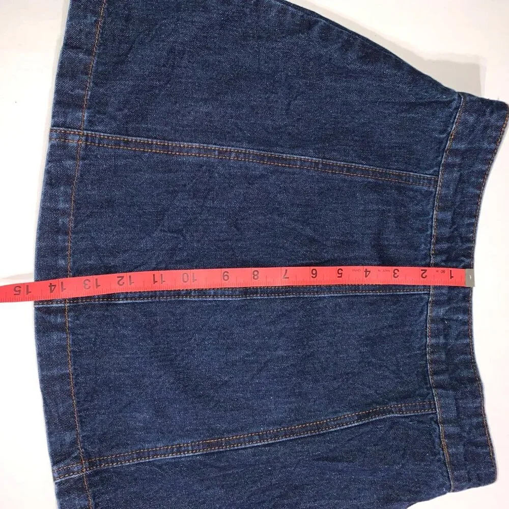 Altar'd State Women's Zip Front Jean Skirt Size Small - Picture 4 of 5